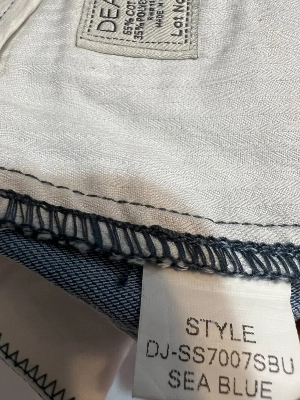Dear John Denim Shorts Womens 27 Sea Blue Chambray Cuffed Casual Summer